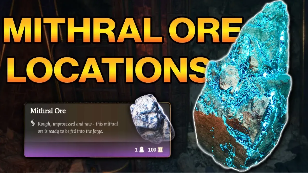Where to Find BOTH Mithral Ores in the Grymforge - Baldur's Gate 3 — Baldur's Gate 3 video guide thumbnail